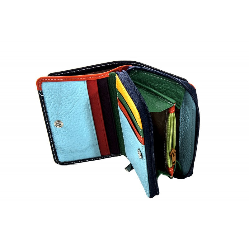Cartera piel compacta