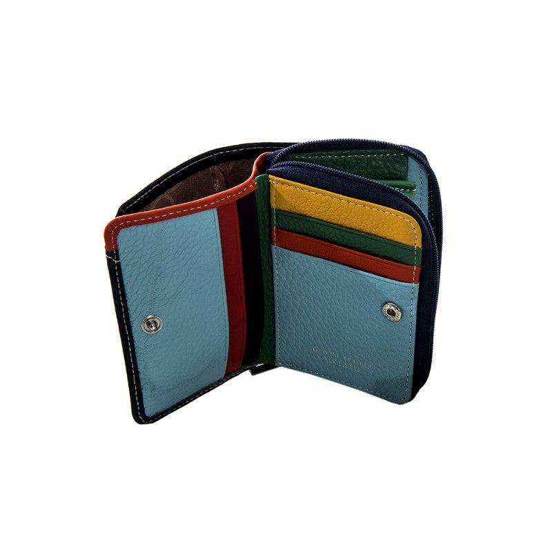 Cartera piel compacta