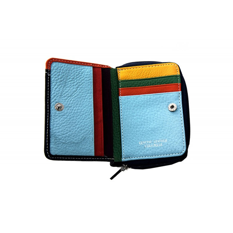 Cartera piel compacta