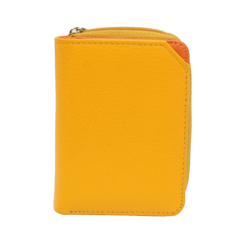 Cartera piel compacta