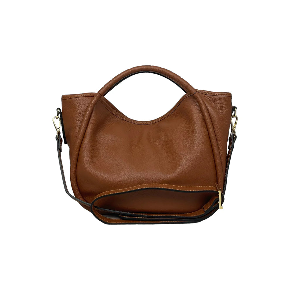 Raffia and leather bag 11010