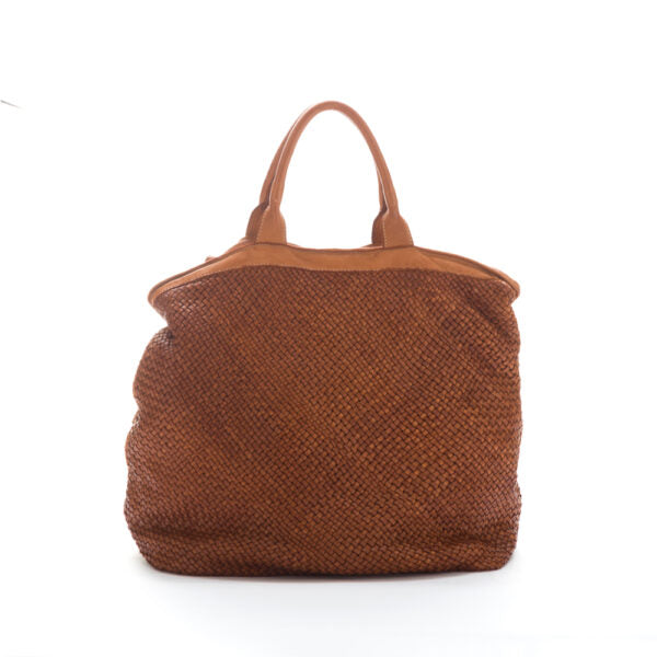 Bolso de cuero trenzado V031