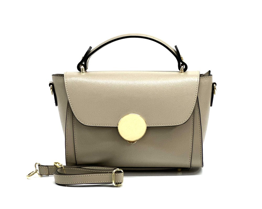 Bolso hombro de piel italiana