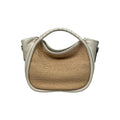 Bolso de rafia y cuero 11010