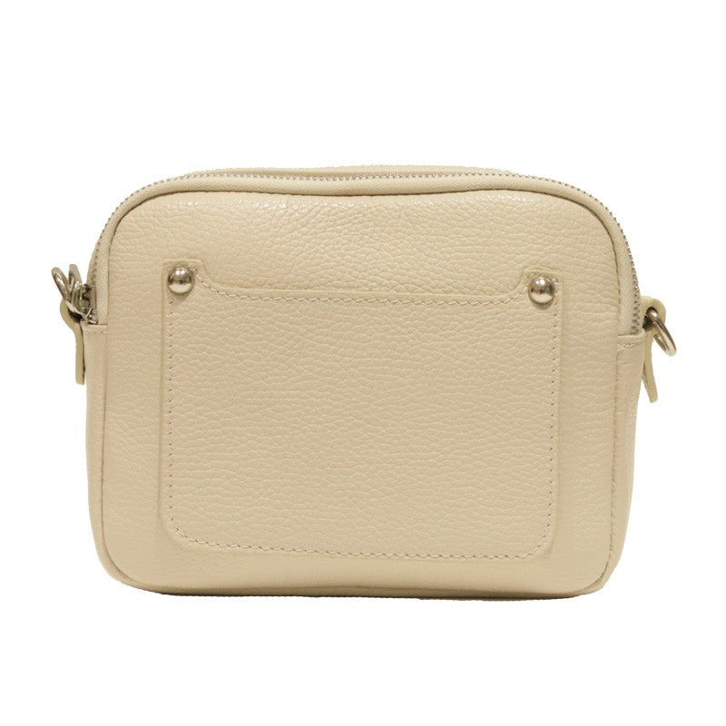 Bandolera Malva doble cremallera