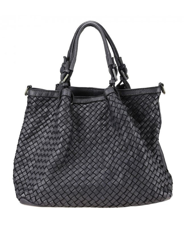 Bolso de cuero trenzado V009INT