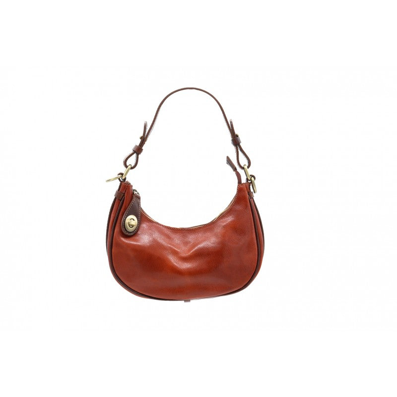 Bolso de hombro piel media luna