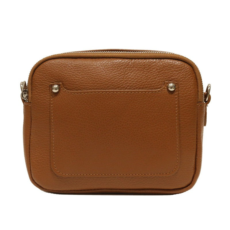 Bandolera Malva doble cremallera