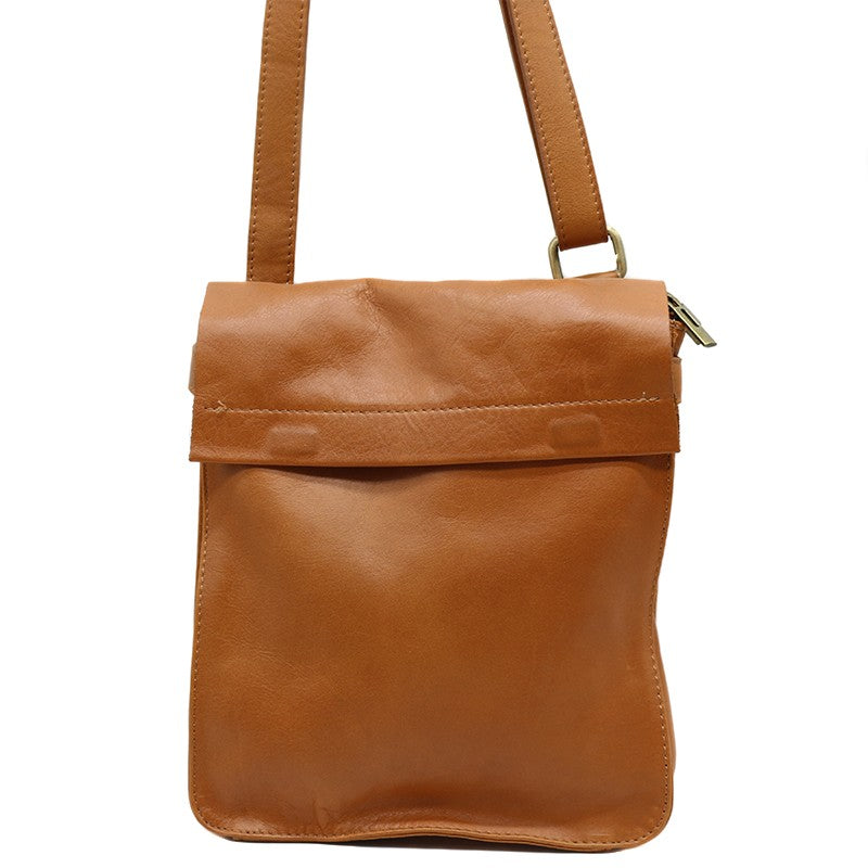 Bandolera piel con solapilla