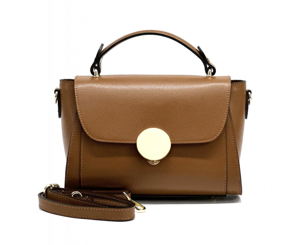 Bolso hombro de piel italiana