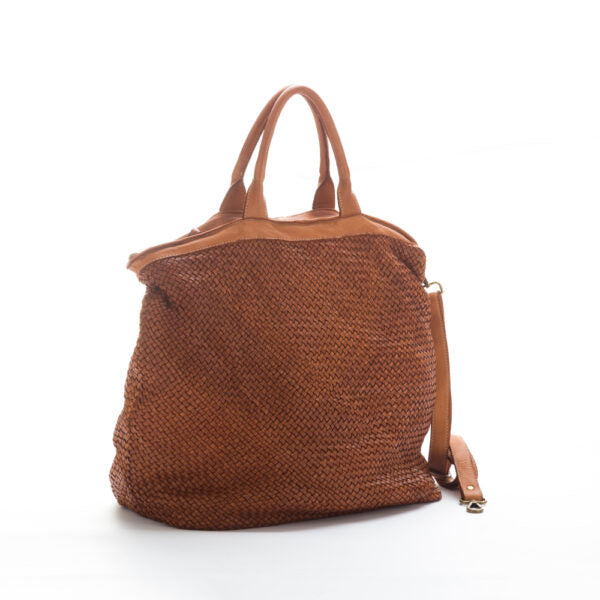 Bolso de cuero trenzado V031