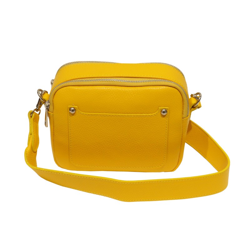 Bandolera Malva doble cremallera