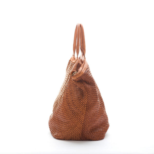 Bolso de cuero trenzado V031