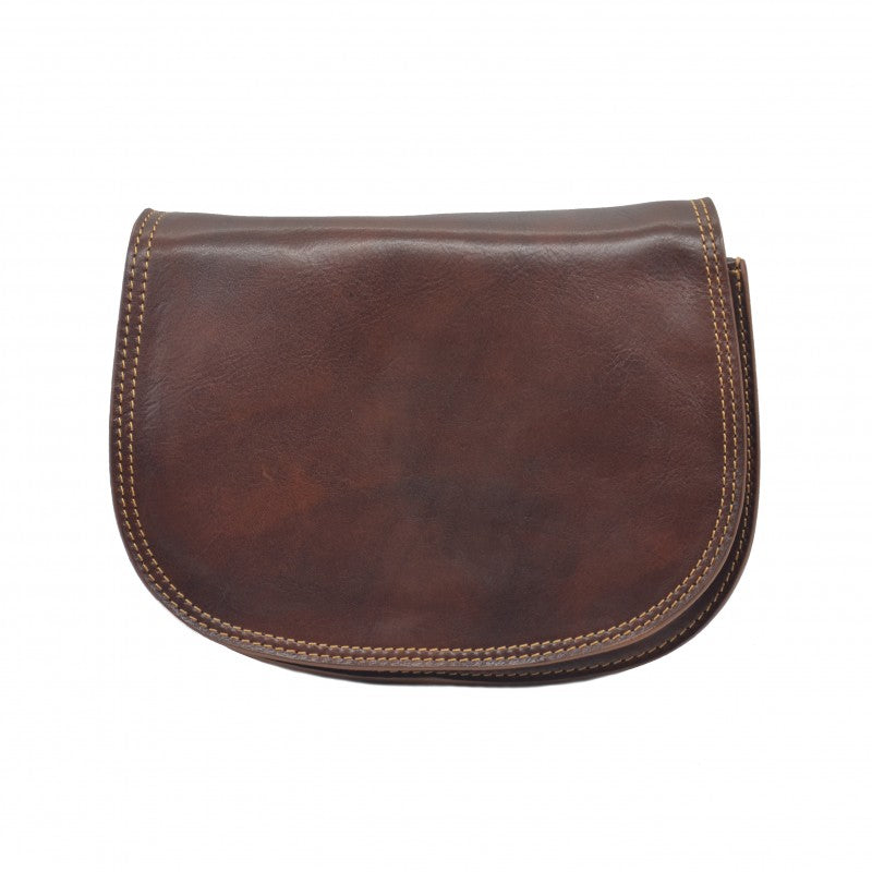 Bandolera piel media luna