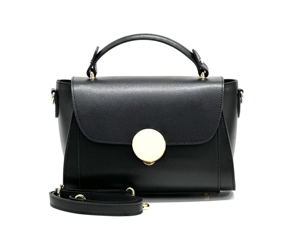 Bolso hombro de piel italiana