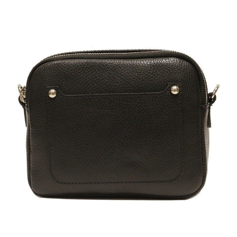 Bandolera Malva doble cremallera