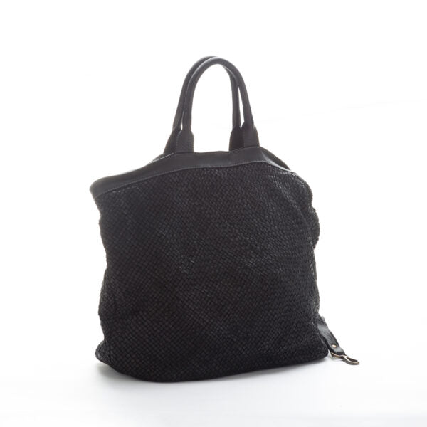 Bolso de cuero trenzado V031
