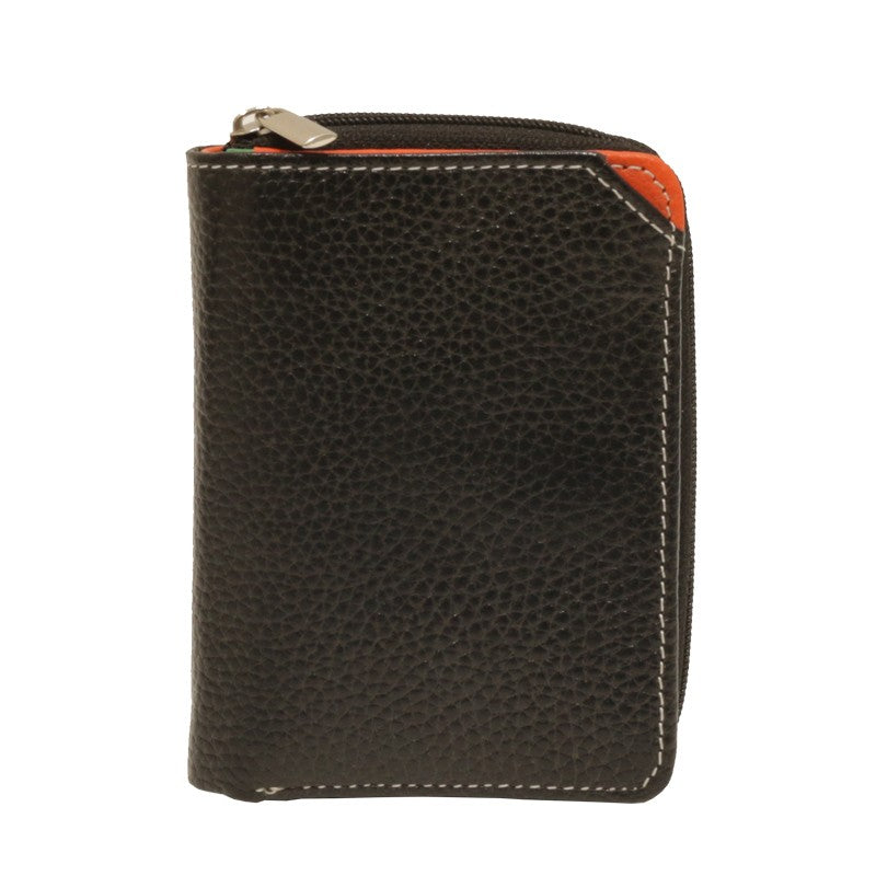 Cartera piel compacta