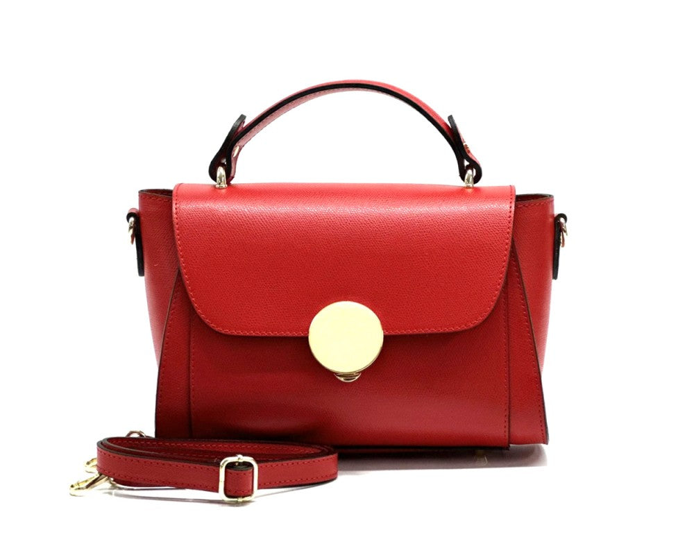 Bolso hombro de piel italiana