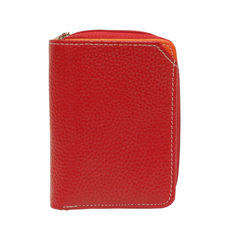 Cartera piel compacta
