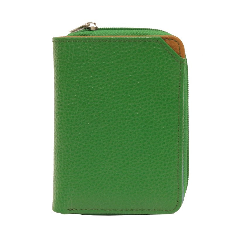 Cartera piel compacta