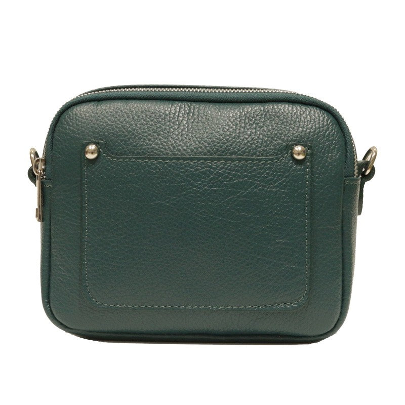 Bandolera Malva doble cremallera