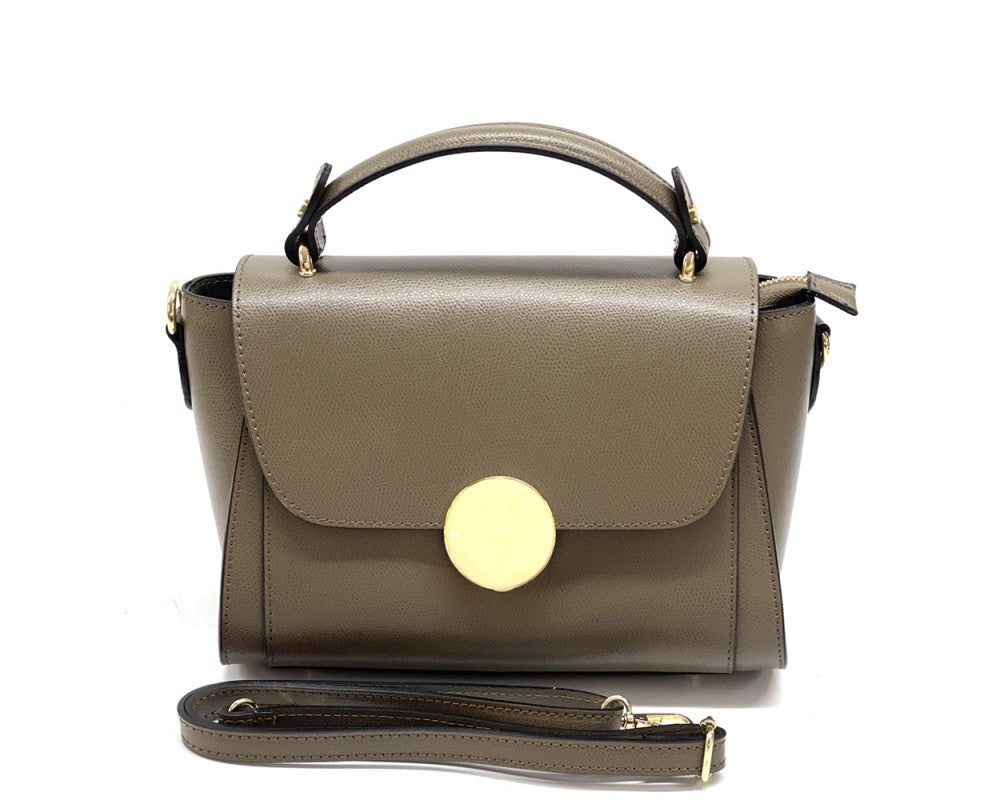 Bolso hombro de piel italiana